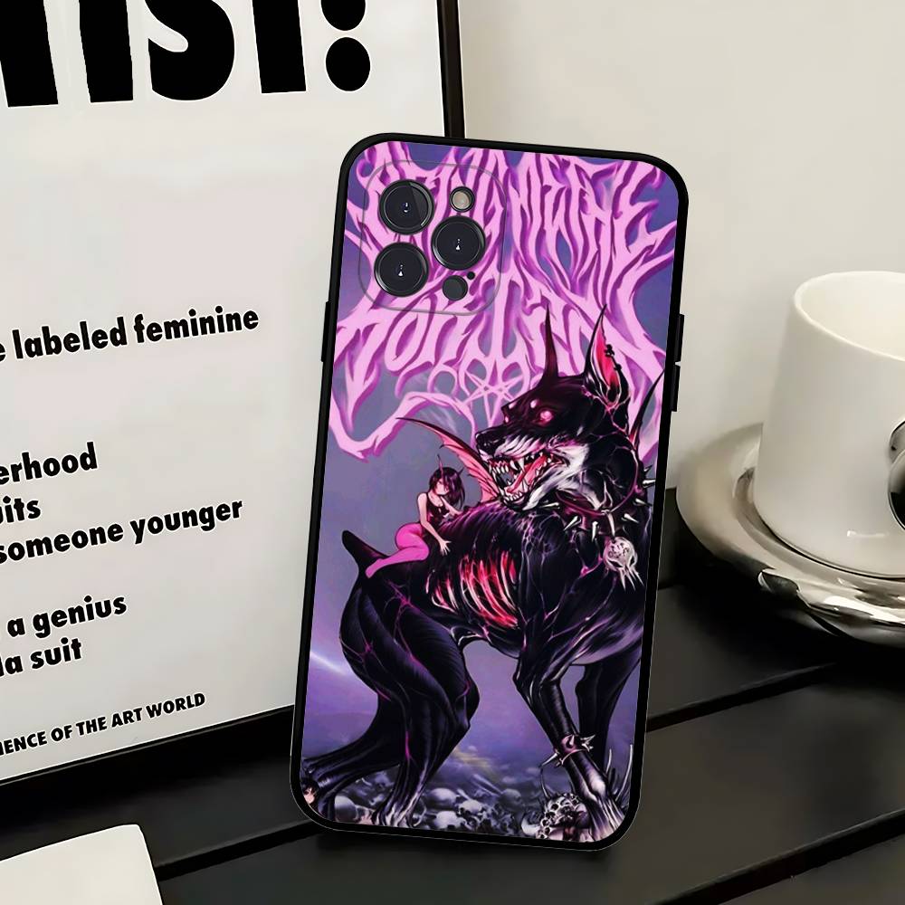 Etui na telefon Bring Me The H-Horizon do iPhone 17 16 15 14 13 12 11 Pro Max Plus Mini Miękkie Czarne Pokrowiec