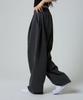 UNKNOWN PLANET [Fleece-Lined Version Added] Daily Double-Pleat Wide Pigment Sweatpants Charcoal