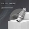 NEW-1 PCS Exhaust Flex Pipe Stainless Steel Double Braid  Car Exhaust Flexible Joint Tube 2 X 6 Inch With Ends 10 Inch Long