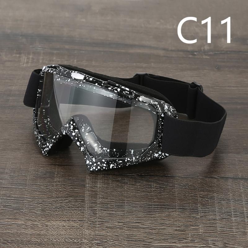 Motorradbrille Dirtbike-Brille Motocross-Brille Winddicht ATV-Brille Staubdicht Kratzfest