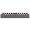 Ottoman Bed without Mattress Grey 140x200 cm Faux Leather