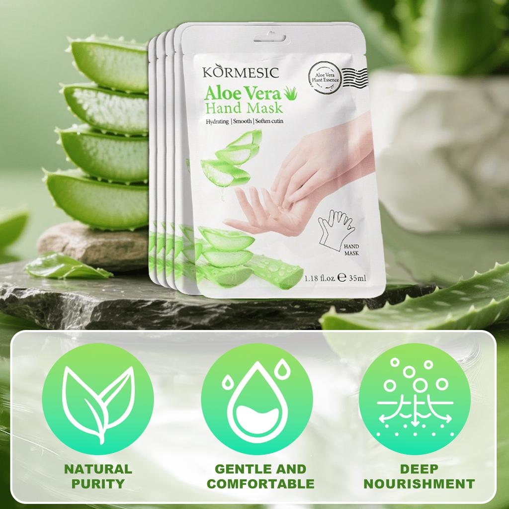 1/5/10 Airs Aloe Vera Hand Mask, Moisturizing, Repairing And Nourishing, Preventing Dryness And Crac