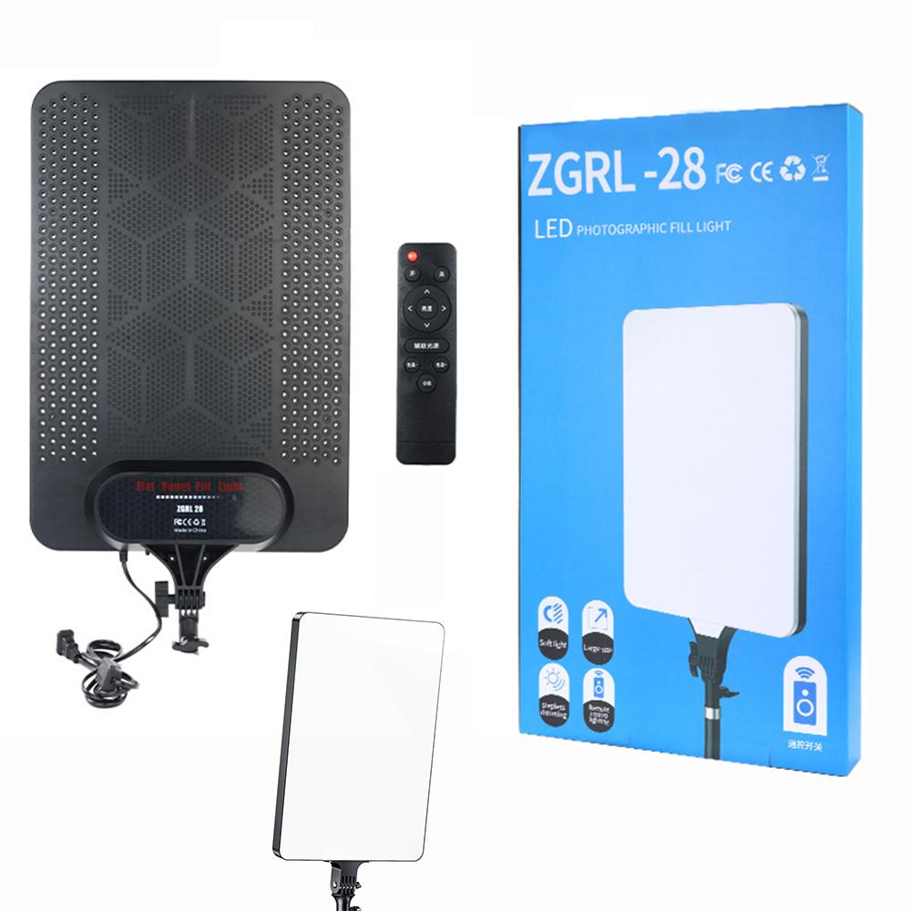 

RL-28A 24-дюймовый прямоугольный светодиодный панельный свет, лампа для фотосъемки для прямых трансляций, студийной и предметной съемки EU Plug