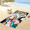 Werner Comic Print Beach Towel, Large Soft Quick Dry Towel for Beach Camping Swimming