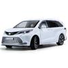1/24 TOYOTA SIENNA MPV Furgone Giocattolo Diecast Modello Auto Giocattolo Miniatura Pull Back Suono & Luce Porte Apribili Collezionismo Regalo per Ragazzo Bambino