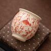 Hand-Painted Fish Ceramic Teacup Retro Chinese Kung Fu Gongfu Tea Cups Master Cup Bowl Household Teaware Drinkware Tea Ceremony