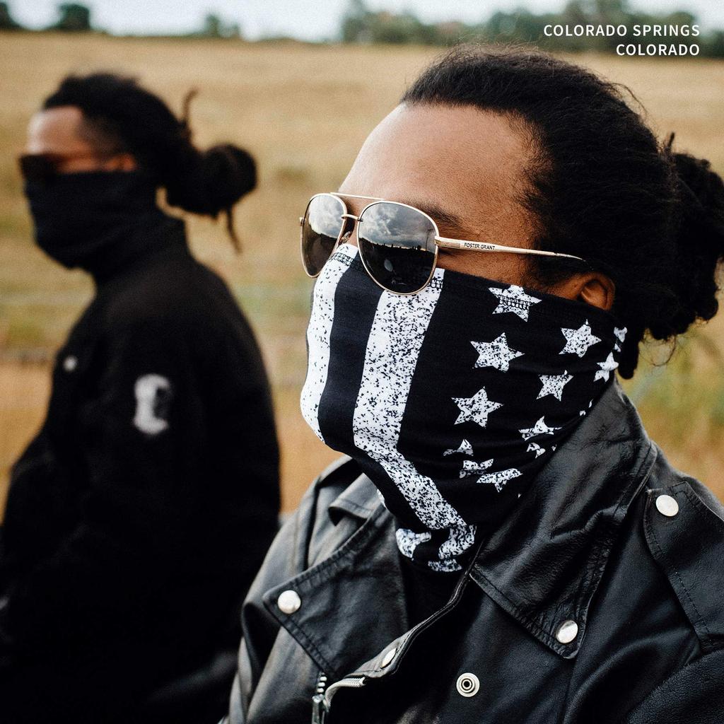 (IndieRidge) IndieRidge Stars and Stripes Outdoor Face Mask Made of