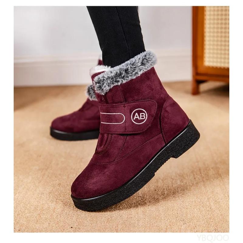 Fashionable Versatile Women's Winter Shoes Minimalist Comfortable Super Warm Ankle Boots Woman Snow Boots Low Heels Shoes
