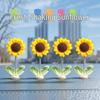 Adorable Swinging Sunflower Car Ornament for Dashboard or Rearview Mirror