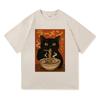 Huh Cat Meme TShirt Japanese Style Funny Cat Vintage Harajuku 100 Cotton Unisex Premium Short Sleeve Men And Women Tshirts