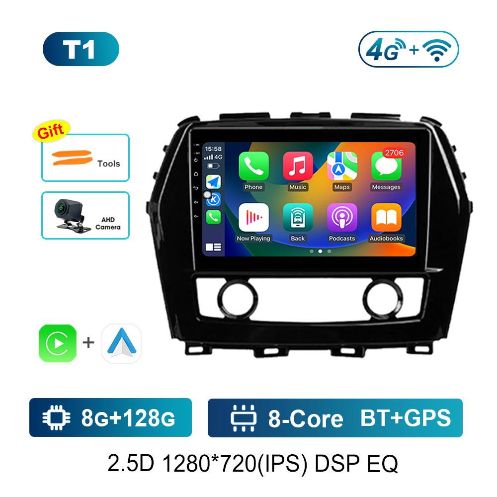 DSP Stereo Navigation GPS Android OS 9'' for Nissan Maxima A36 2015 - 2020 BT Car Radio Multimedia Player WiFi Touch Screen 4G