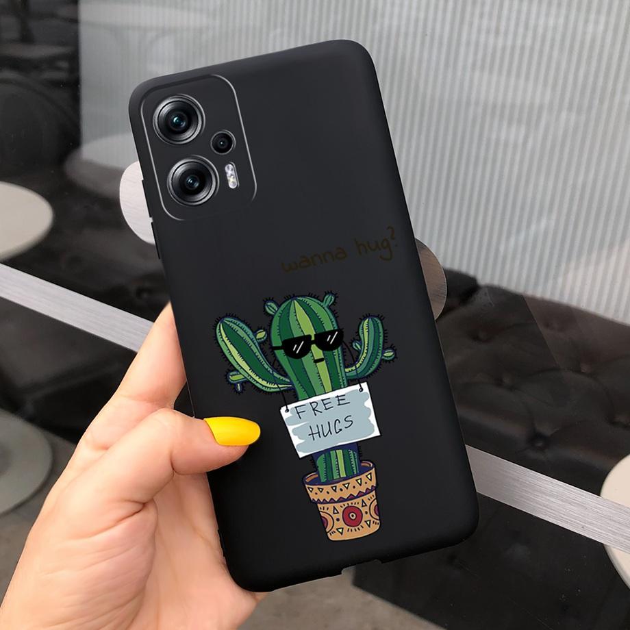 For Xiaomi Poco X4 GT Case Phone Cover Cute Astronaut Cactus Cartoon Pattern Cases For Xiomi Poco X4 POCOX4 GT 5G Soft TPU Funda