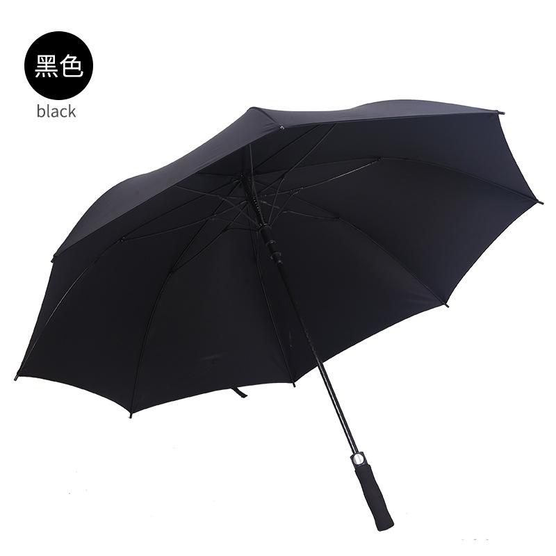 30 "automatic straight handle. Curved handle double layer golf business umbrella Large double men's umbrella windproof umbrella