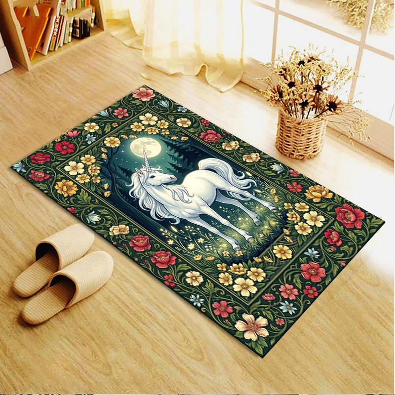 2025 New Unicorn Animal Carpet Rug for Living Room Bedroom Home Sofa Decoration,Kids play Non-slip Floor Mat136