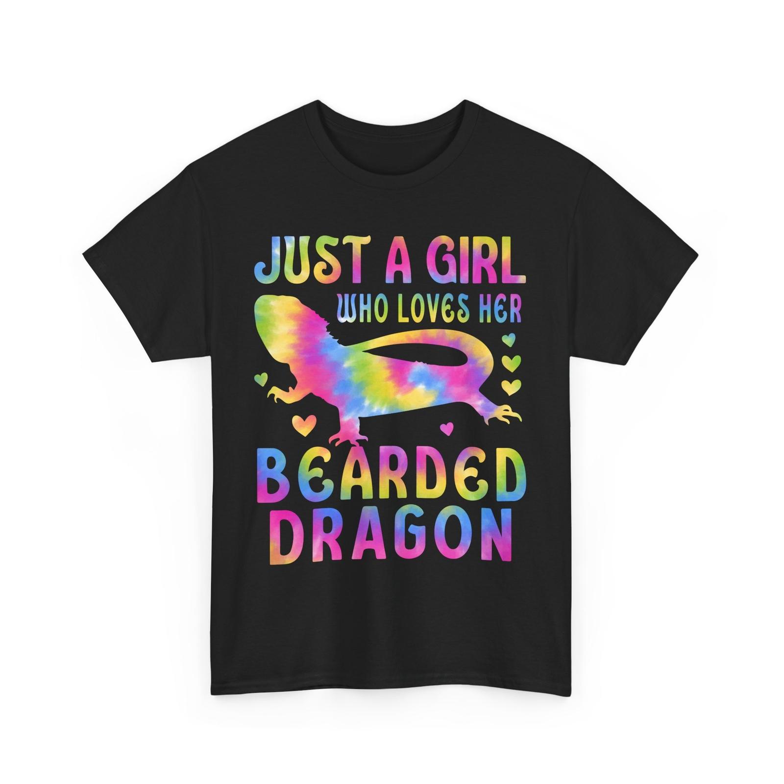 Just A Girl Who Loves Bearded Dragon Reptiles Lizard Lovers Girls Cute Shirt XXXXL