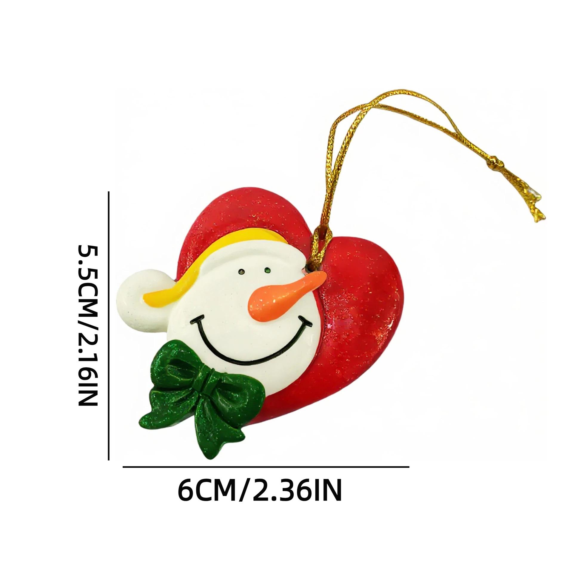 Creative European American Christmas Snowman Tree Hanging Ornaments