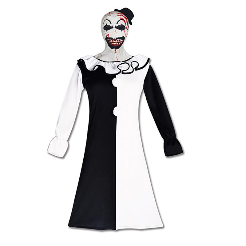 Soul-Shattering Clown Cosplay Halloween Costume - Horror Movie-Inspired Performance Outfit