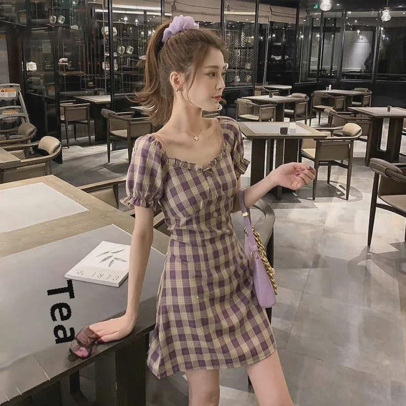 2024 Koreanisches Dongdaemun Sommer Retro Ein-Schulter Karokleid