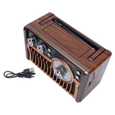 Tragbares Radio Wiederaufladbarer Bluetooth-Lautsprecher Mehrband FM AM SW Radio mit ausziehbarer Antenne