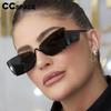 56387 Luxury Punk Rimless Sunglasses Women Brand Designer Half Frame Sun Glasses Men Goggle Shades Uv400 Fashion Black Eyewear