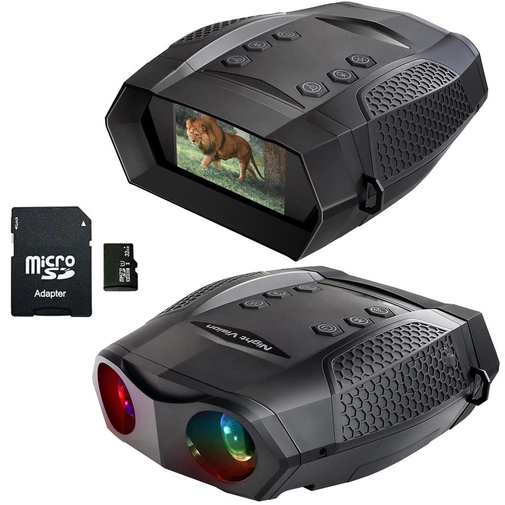 4K Night Vision Goggles Camera with Night Vision up to 700m, Night Vision, Night Goggles, Binoculars, Telescope, Handheld Camcorder, Starlight,