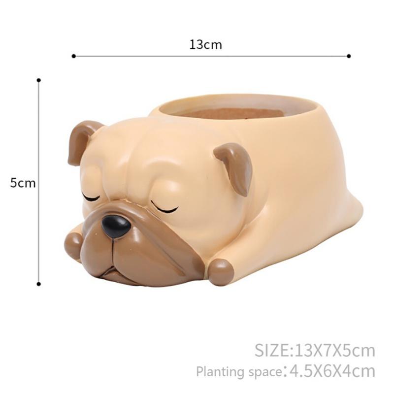 

Cartoon Animal Succulent Plant Pot Cute Corgi Labrador Dog Resin Flowerpot Garden Planting Pot Garden Planter Desktop Ornaments