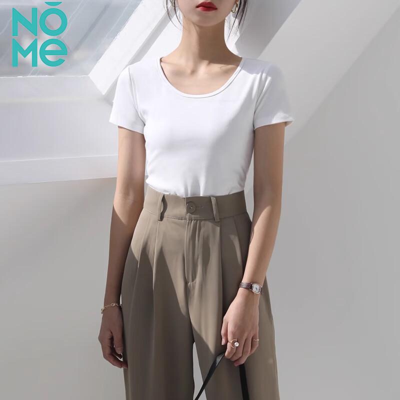 NOME Women s Slim Fit Round Neck Short Sleeve T-Shirt XL