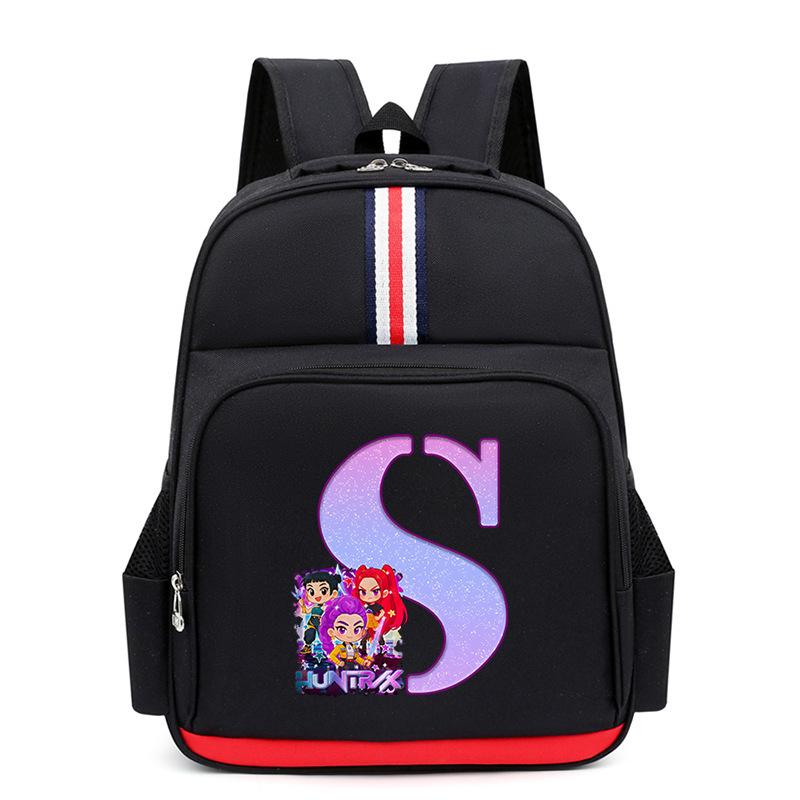 Anime Cartoon 26 Letters Lightweight Children'S Backpack Large Capacity School Trend School Bag For Primary And Secondary School Students