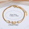 Stainless Steel Exquisite Elegant Compact Butterfly Bracelet Women's  Romantic Classic Adjustable Party Birthday Gifts