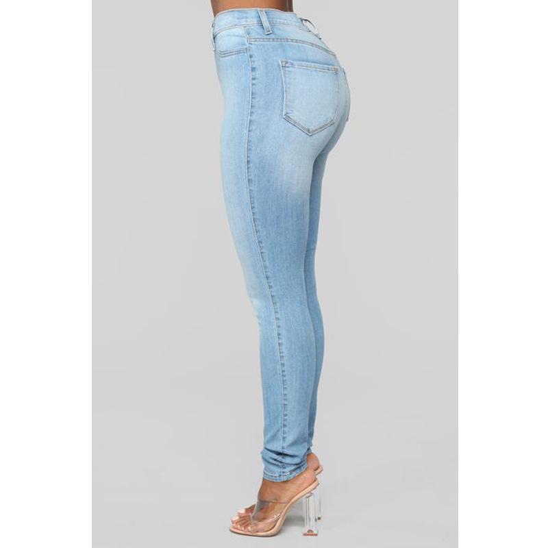 Women's Slimming High Waist Stretch Denim Pencil Pants - Cross-border E-commerce Europe-America