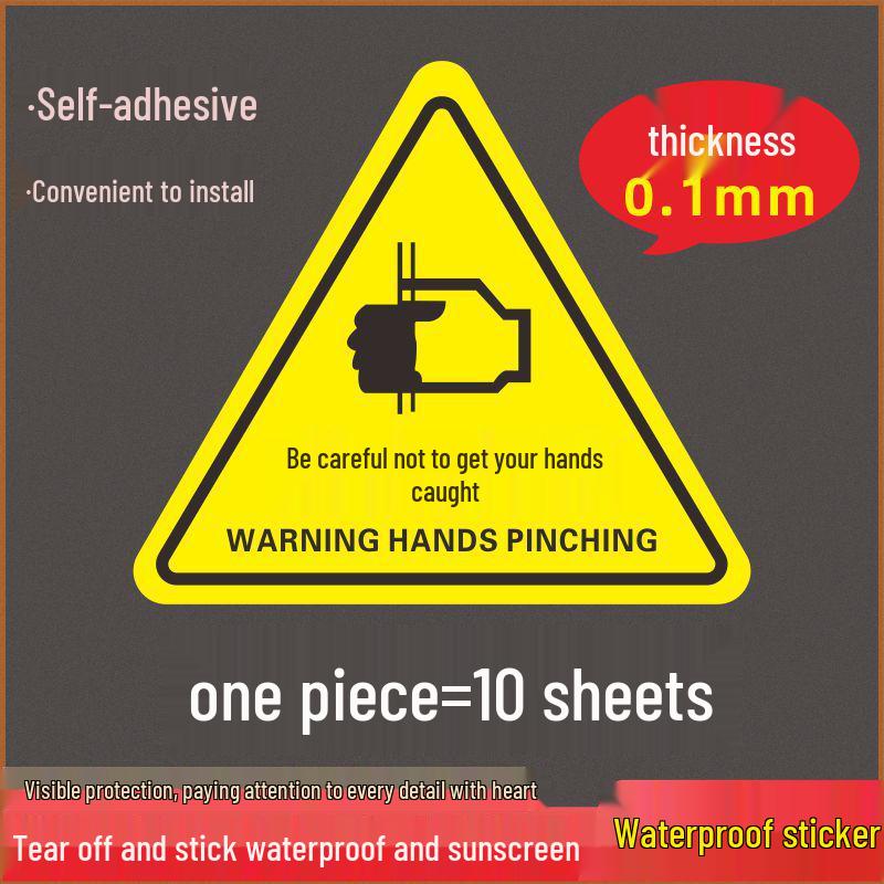 Electric Shock Warning Sticker - Caution Symbol for Distribution Box