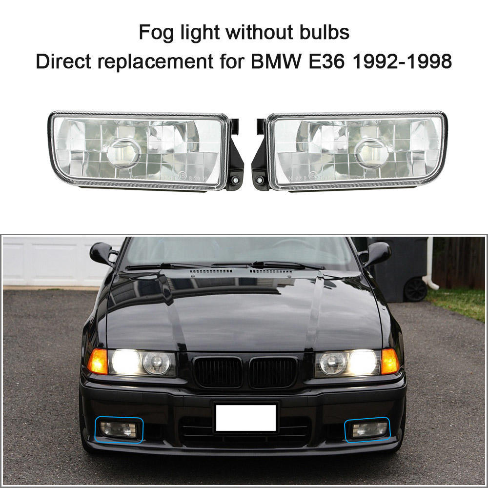 1 Pair Left Right Front Fog Light H1 Base Without Bulbs Replacement Kit For Bmw E36 1992 1998 Buy At A Low Prices On Joom E Commerce Platform