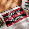 Bayer Leverkusen Football Print Crystal Velvet Rug, Comfortable Water Absorbent Non Slip Indoor Floor Carpet