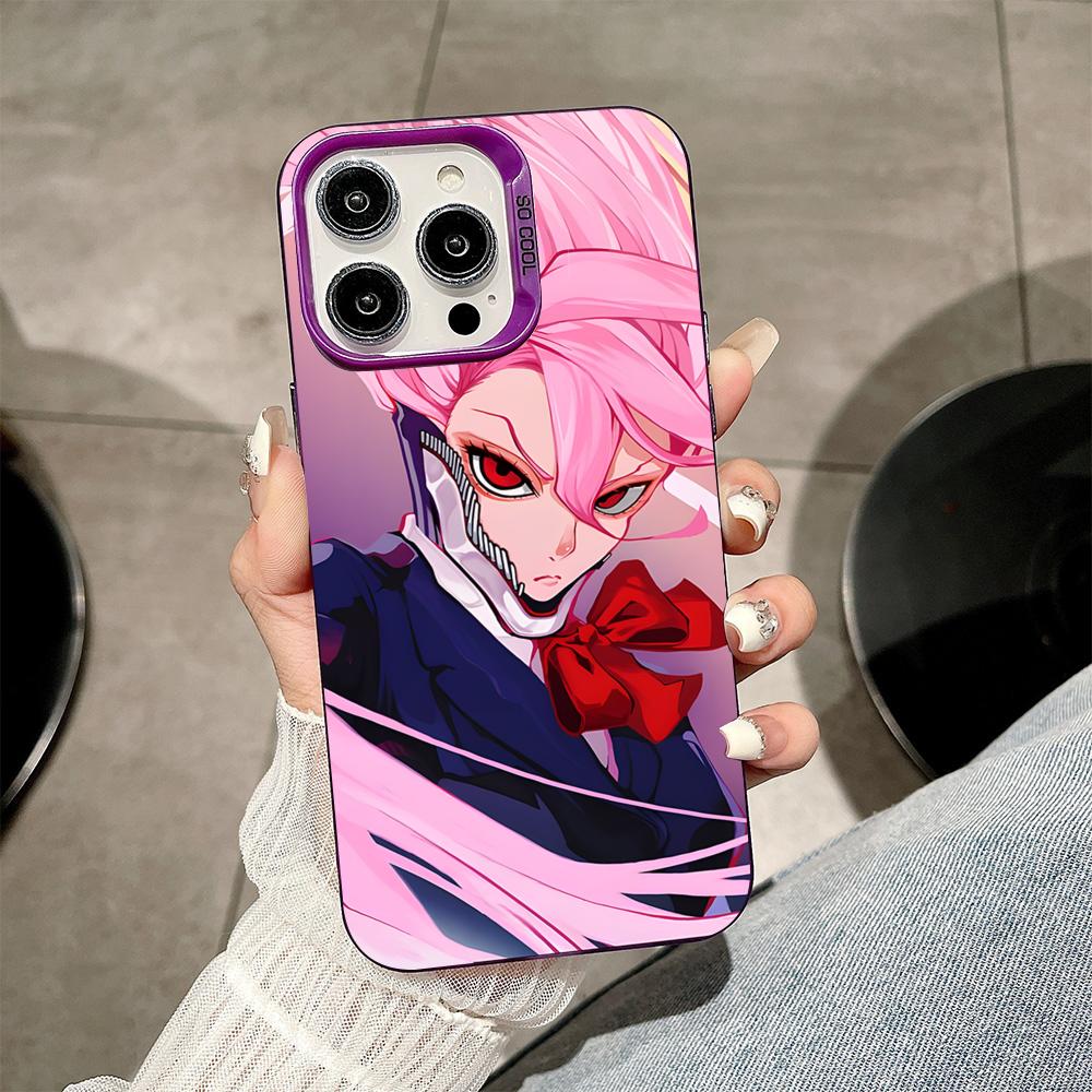 

Dandadan Aira Shiratori Phone Case for iPhone 17 16 15 14 13 12 11 X XR XS 8 7 Air Pro Max Plus Purple Translucent Cover iPhone XS