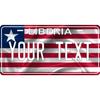 Vintage Liberia Flag Metal Tin Sign Wall Decor Retro Plaque Waterproof Art