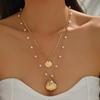 Summer Ocean Resort Starfish & Pearl Layered Necklace for Women