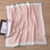 Korean Version of the New Sweet Scarf Versatile Printing Simulation Silk Scarf Retro Thousand Bird Grid Small Square Scarf 71 Professional Small Scarf