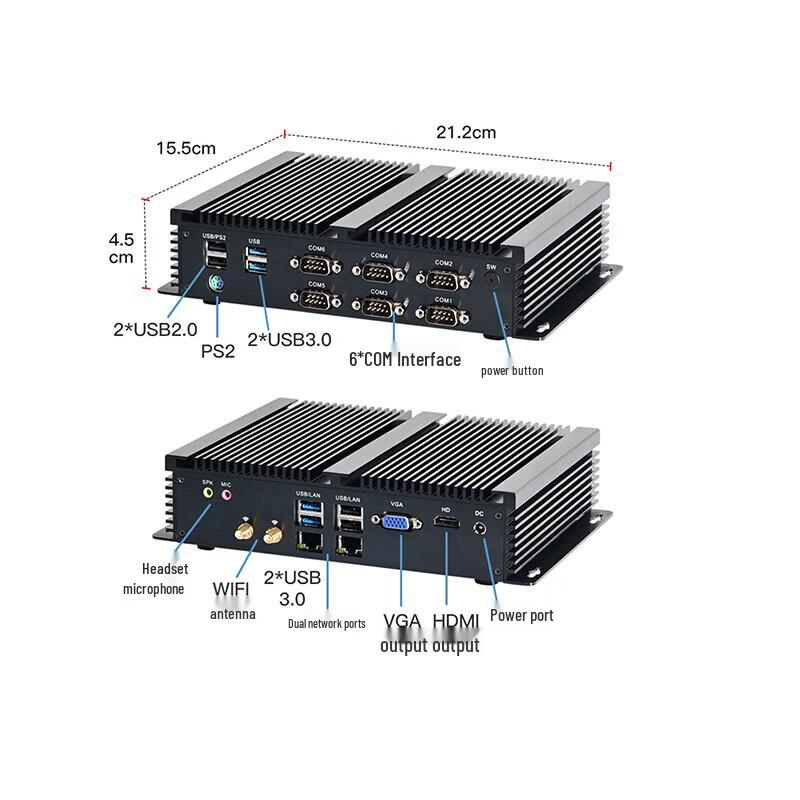 ZANMIE GK7000 Industrial Mini PC Intel i7-8550U (CN version)