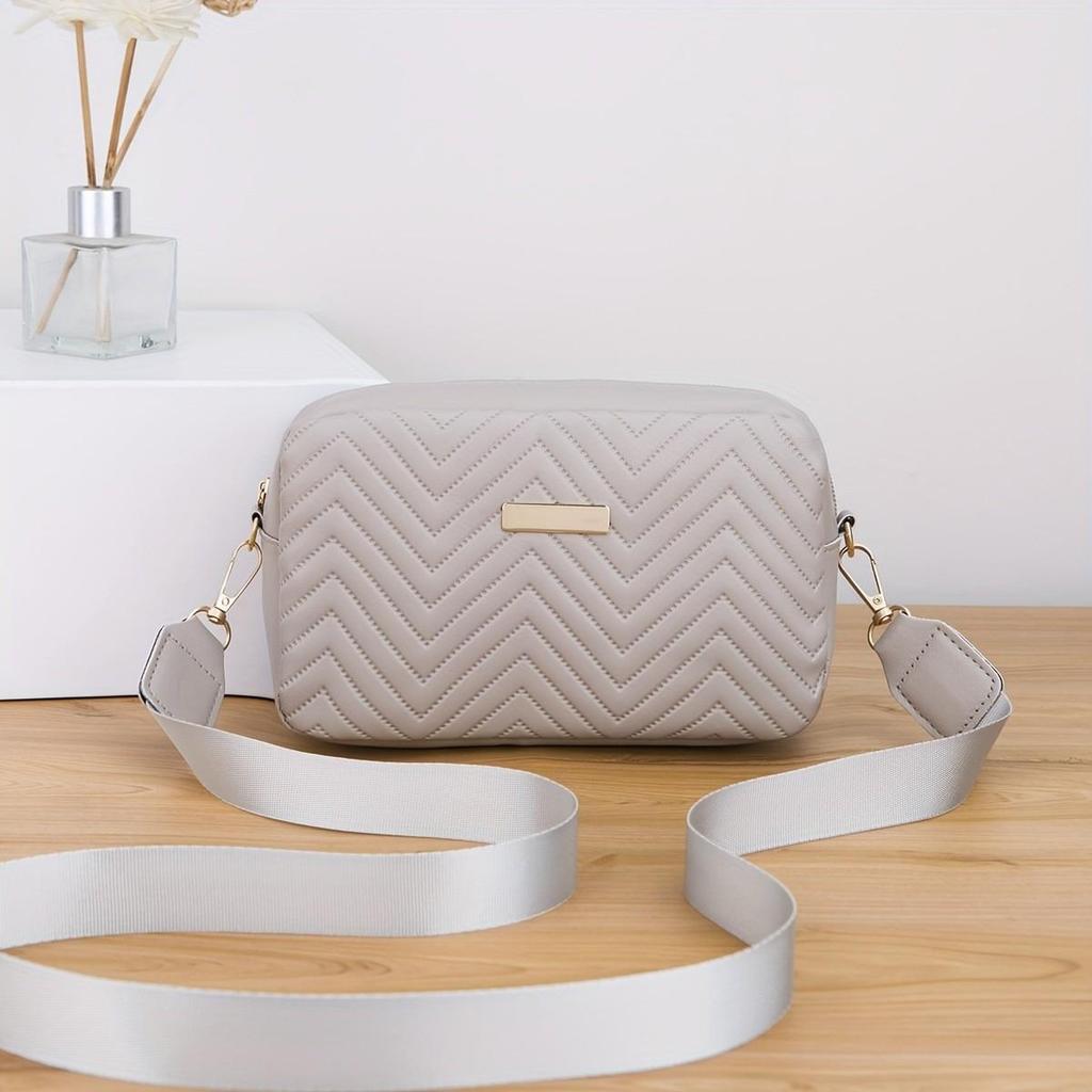 2024 Trendy Solid Color Embossed Sequin Shoulder Crossbody Bag for Women