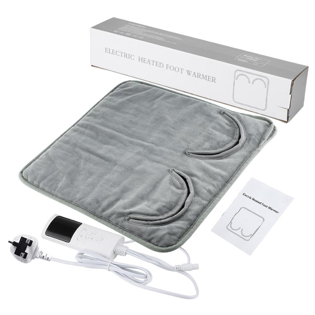 Fast Heating Electric Foot Mat For Winter Under Desk Heated Foot Pad Relaxing Winter Evenings