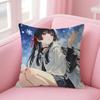 Game Wuthering Waves Chisa Cushion Cover Natural Linen Pillow Case Double-Sided Print Decorative Sofa Pillowcase Home Decor Gift