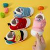 Red Learning-to-walk Shoes, Boys' and Girls' Baby Cloth Shoes, Soft Sole Anti-slip Shoes, 1–2 Years Old Velcro Toddler Shoes