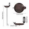 Bird Bath Birdfeeder SPA Decor Freestanding Iron Water Bowl Garden Birdbath Bird Feeder for Outside Yard Backyard Patio