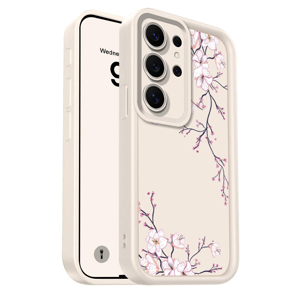 Spring Flowers Phone Case For Samsung Galaxy S26 S25 S24 FE Plus Ultra 5G Staircase Soft Cover