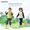 MQDMINI Boys' Reversible Dinosaur Lion Long-Sleeve T-Shirt