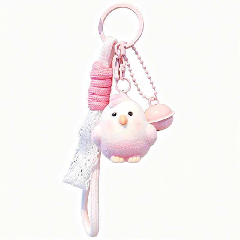 Porte-clés Perroquet en Peluche Résine avec Design d'Oiseau Mignon Pour Offrir