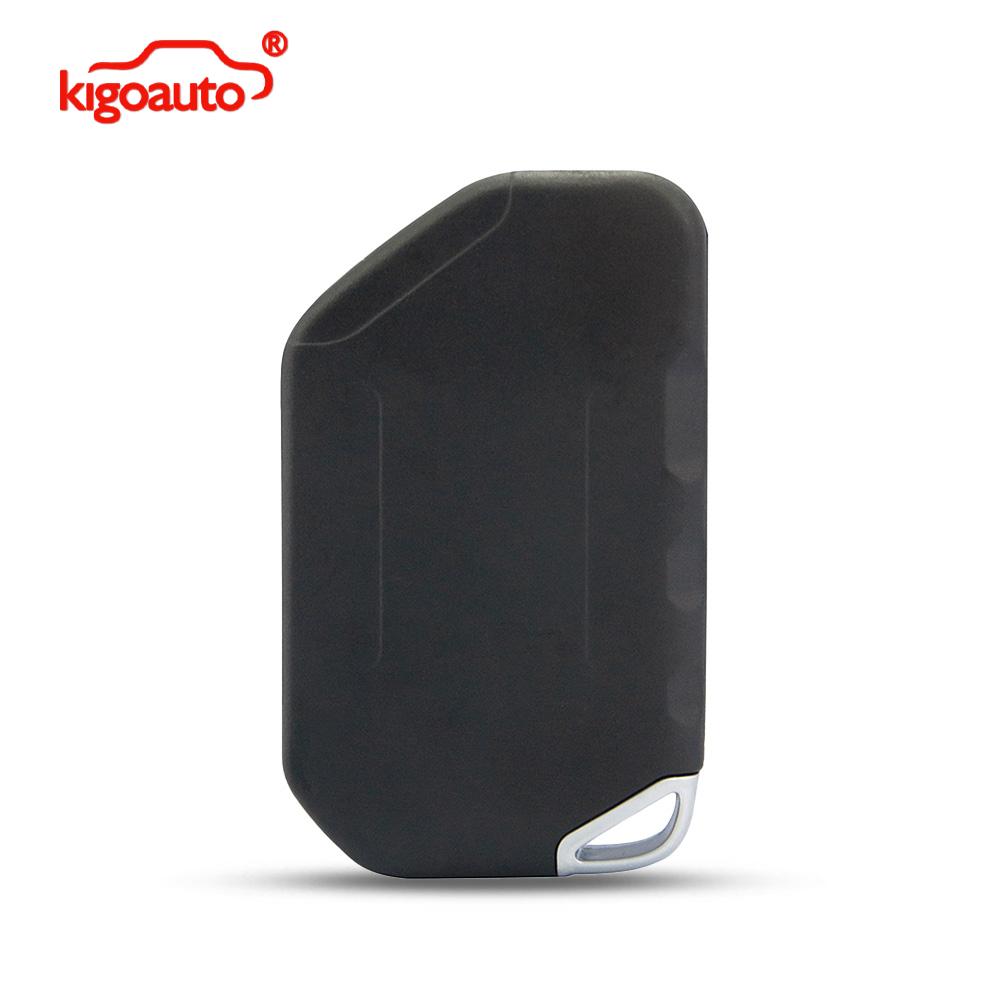 Kigoauto Remote Key Case Shell 3 Button with Panic OHT1130261 for Jeep Wrangler 2018-2019 Flip Key Fob Replacement Case Housing