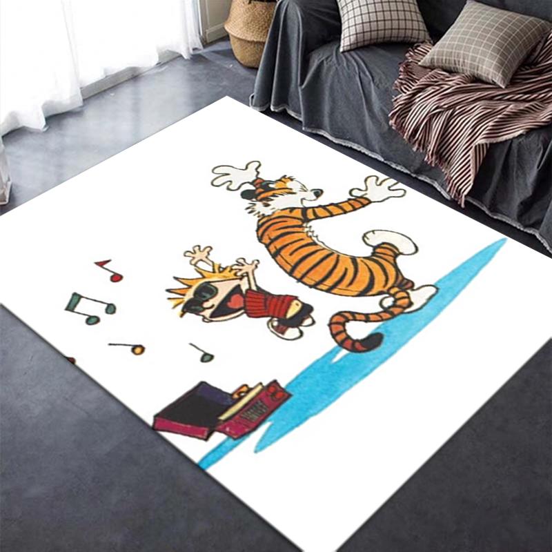 2025 New Calvin and Hobbes Carpet Rug for Living Room Bedroom Home Sofa Decoration,Kids play Non-slip Floor Mat