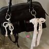 Y2K Korea Süße Spitze Perlenkette Handy-Lanyard Kette Knoten Handy-Lanyard Schlüsselanhänger Kopfhörer Tasche Kawaii Anhänger Zubehör
