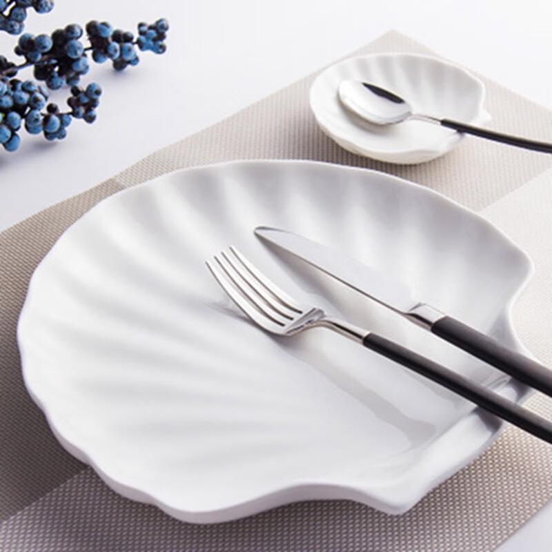 VAKADA Keramik Muschel Servierplatte